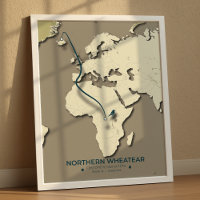 Mapa de la migración de las ruedas del norte - Min