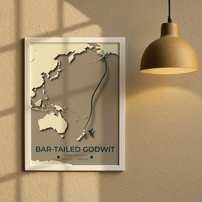 Póster Mapa de la migración del suelo ártico - Minimalist (Subido por el creador)