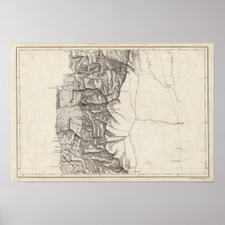 Póster Mapa de la República de Chile 4