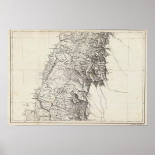 Póster Mapa de la República de Chile 6