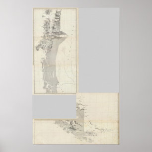 Póster Mapa de la República de Chile 915