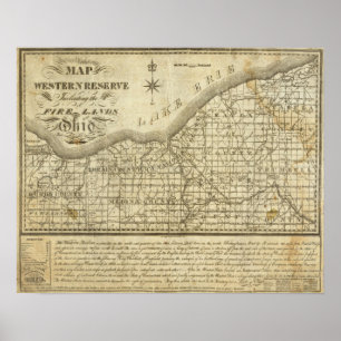 Póster Mapa de la Reserva Occidental