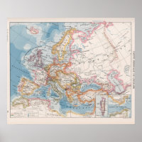 Mapa de la vieja Europa