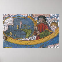 Mapa de las Américas con Explorer Amerigo Vespucci