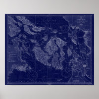 Mapa de las islas de San Juan de WA Gráfico naumát