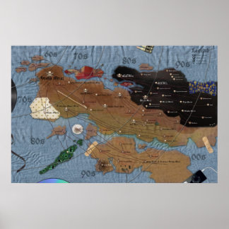 Póster Mapa de Metalizado (segunda edición) Tamaño colosa