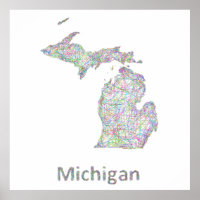 Mapa de Michigan