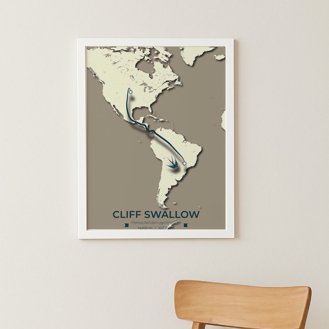Póster Mapa de migración de la malla de abatimiento del a (Subido por el creador)