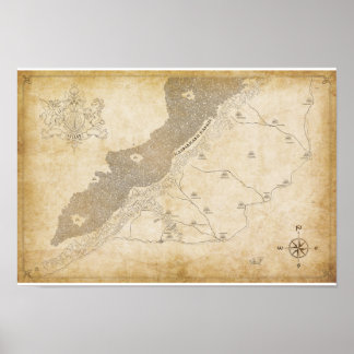 Póster Mapa de nightlord FUGUE