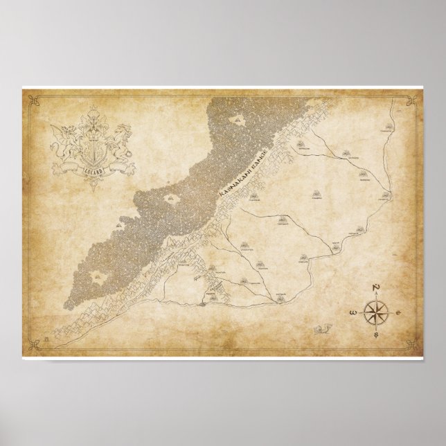 Póster Mapa de nightlord FUGUE (Frente)