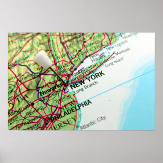 Póster Mapa de Nueva York