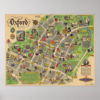 Mapa de Oxford, Inglaterra (ferrocarril británico)