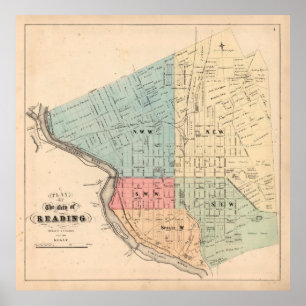 Póster Mapa de PA de lectura anterior (1877)