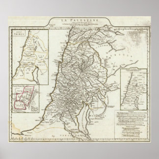 Póster Mapa de Palestina