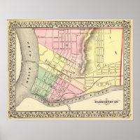 Mapa de Parkersburg, Virginia Occidental