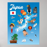 Mapa de Personalizados infantiles de Japón