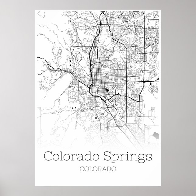 Póster Mapa de Primavera de Colorado - Colorado - Poster  (Frente)