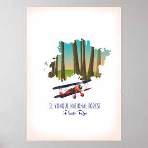 Póster Mapa de Puerto Rico