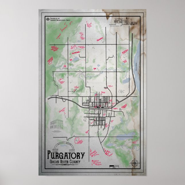 Póster Mapa de Purgatoy (Frente)