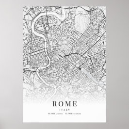 Póster Mapa de Roma