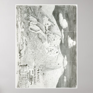 Póster Mapa de senderos de la montaña Thorn 1949