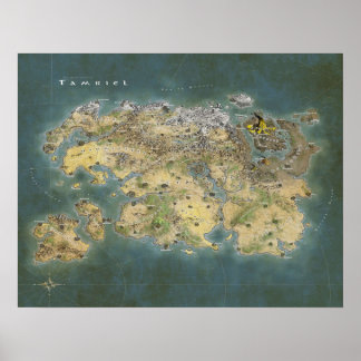 Póster Mapa de Tamriel
