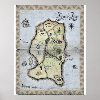 Póster Mapa de TerraFae