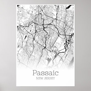 Póster Mapa de tránsito - Nueva Jersey - Poster de Mapa d