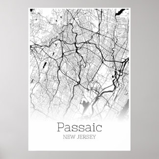 Póster Mapa de tránsito - Nueva Jersey - Poster de mapas 