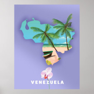 Póster Mapa de Venezuela