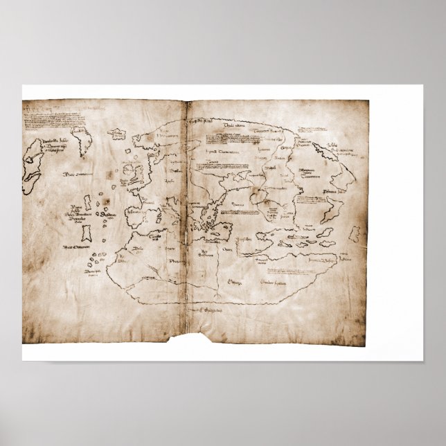 Póster Mapa de Vinland (Frente)