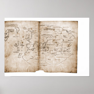 Póster Mapa de Vinland