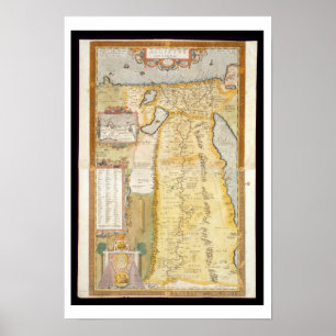 Póster Mapa del antiguo Egipto, 1584