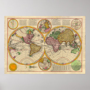 Póster Mapa del Antiguo Mundo