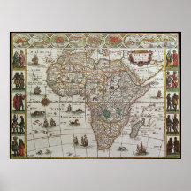 Mapa del Antiguo Mundo de África, c. 1635