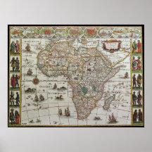 Mapa del Antiguo Mundo de África, c. 1635