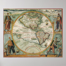 Mapa del Antiguo Mundo de las Américas, 1597