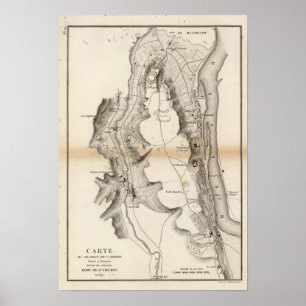 Póster Mapa del Atlas de la Meseta de San Pedro