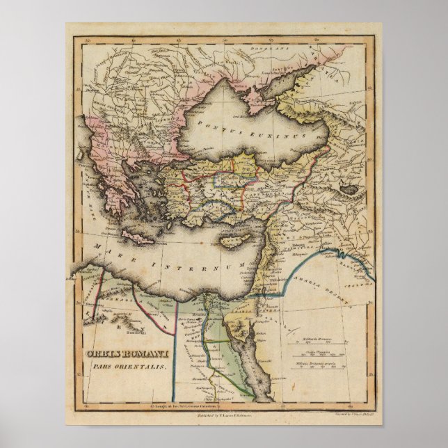 Póster Mapa del Atlas del Medio Oriente (Frente)