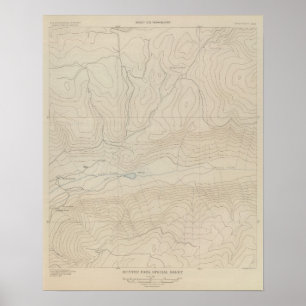 Póster Mapa del Atlas Especial del Parque Tourtelotte