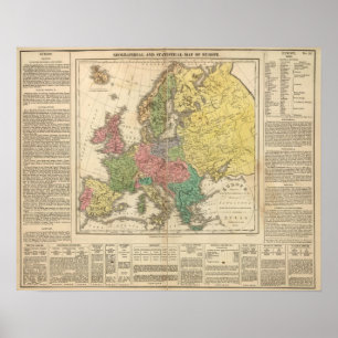 Póster Mapa del Atlas Religioso de Europa