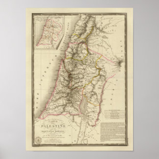 Póster Mapa del atlas religioso de Oriente Medio