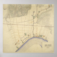 Mapa del campamento Parapet Louisiana 1863-64