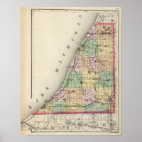 Mapa del condado de Berrien, Michigan