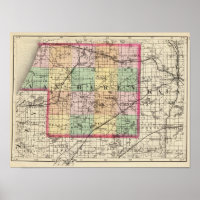 Mapa del condado de Van Buren, Michigan