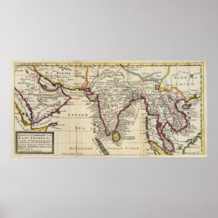 Póster Mapa del continente de los indies del este