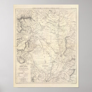 Póster Mapa del Gran Chaco y regiones vecinas