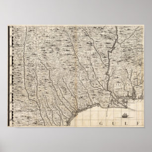 Póster Mapa del Imperio Británico en Estados Unidos Hoja