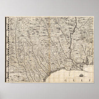 Póster Mapa del Imperio Británico en Estados Unidos Hoja 
