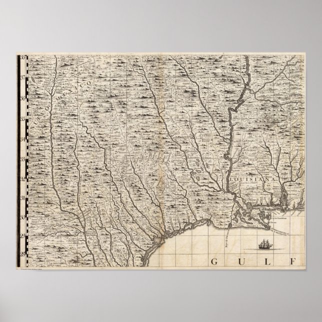 Póster Mapa del Imperio Británico en Estados Unidos Hoja  (Frente)